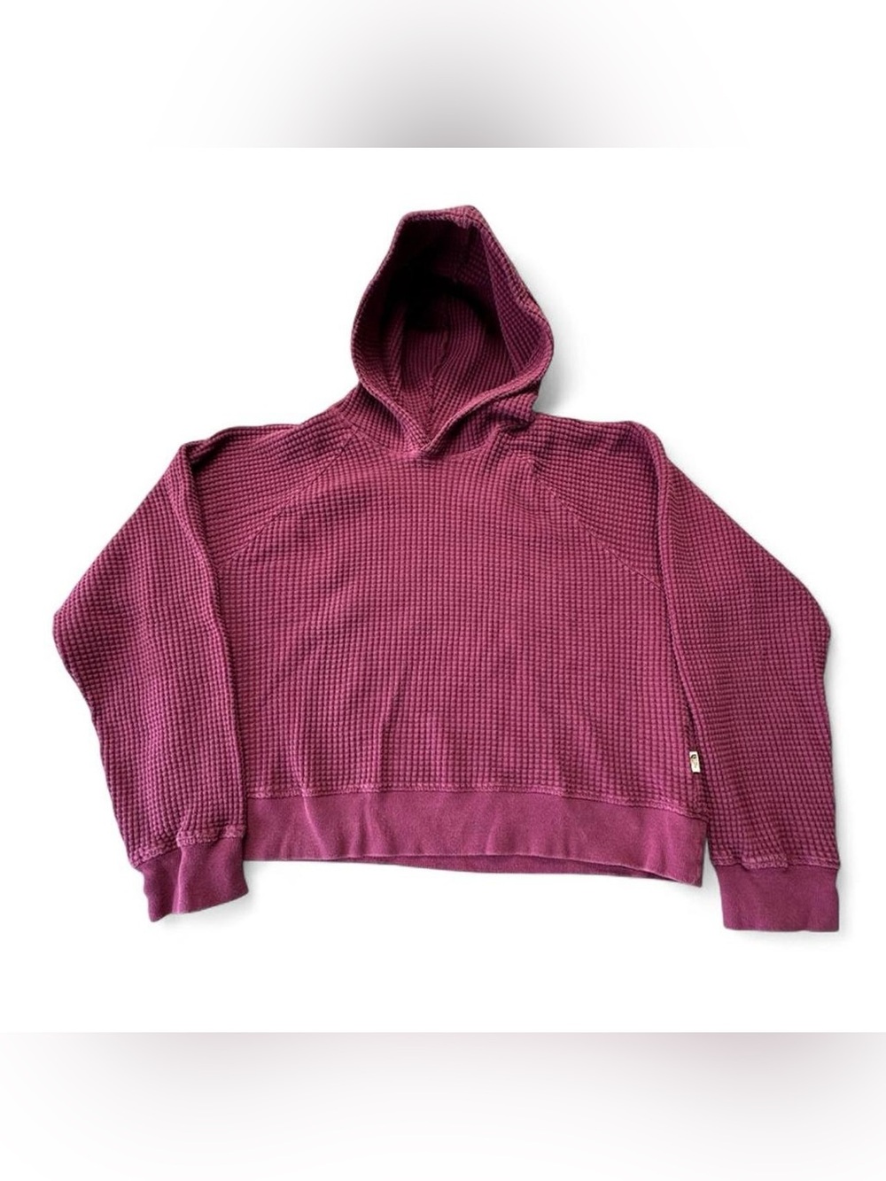 The North Face Women's Waffle-Knit Hoodie in Plum
